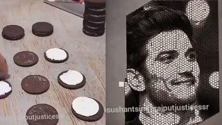 Fan Creates Sushant Singh Rajput's Face Using Oreo Biscuits, Watch The Viral Video Here