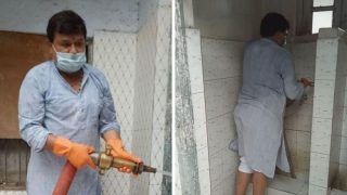 MP Minister Cleans Dirty Toilets Himself After Women Employees Complain About Them, Wins Praise