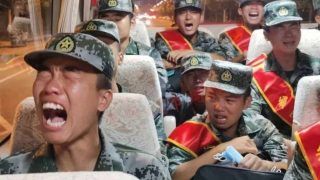 Watch: Chinese Soldiers Seen Crying on Their Way to India Border, Video Goes Viral