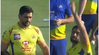 MS Dhoni Bowls During Warm-up Ahead of Dream11 IPL Opener vs Mumbai Indians | WATCH