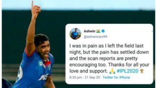IPL 2020: रविचंद्रन अश्विन के स्कैन की रिपोर्ट आई सामने, बोले-दर्द अब...
