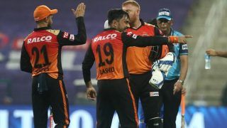 DC vs SRH IPL 2020 Match 11 Report: Jonny Bairstow, Rashid Khan Shine as Sunrisers Hyderabad Beat Delhi Capitals by 15 Runs to Register First Win of Season