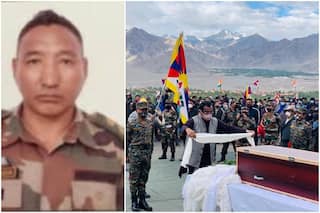 Amid Chants of 'Bharat Mata Ki Jai', Braveheart Nyima Tenzin Laid to Rest, Twitter Pays Emotional Tribute | Watch