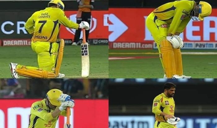 IPL CSK Vs SRH Despite Loss MS Dhoni Wins Internet For His Dedication Struggle In Dry