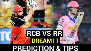 RCB vs RR Dream11 Team Prediction Dream11 IPL 2020: Captain, Vice-captain, Fantasy Playing Tips, Probable XIs For Today's Royal Challengers Bangalore vs Rajasthan Royals T20 Match 15 at Sheikh Zayed Stadium, Abu Dhabi 3.30 PM IST Saturday October 3