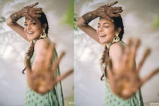 Kajal Aggarwal's Sharara For Mehendi Ceremony is Worth Rs 24,500; Another Pretty Number by Anita Dongre
