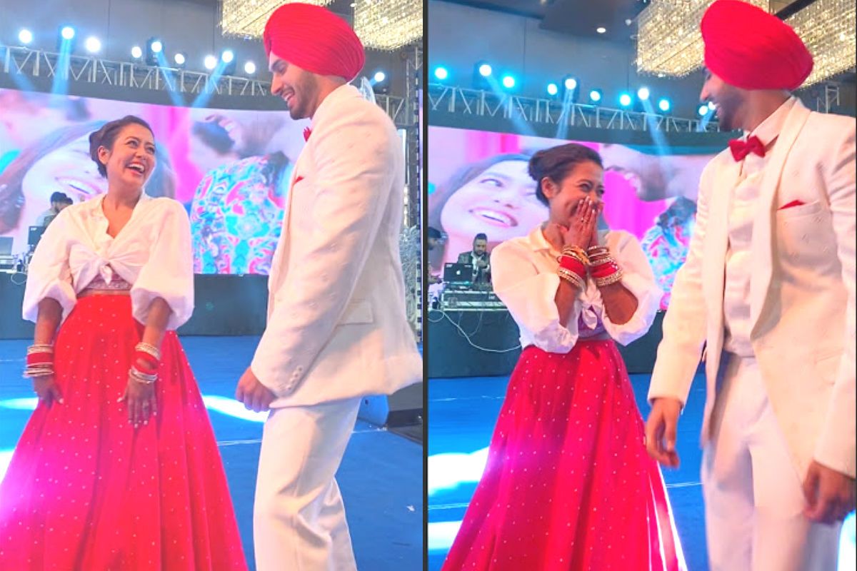 Neha Kakkar-Rohanpreet Singh Wedding Sangeet Ring Ceremony Pics Out:  Chooda-Clad Bride Dances on Stage | India.com