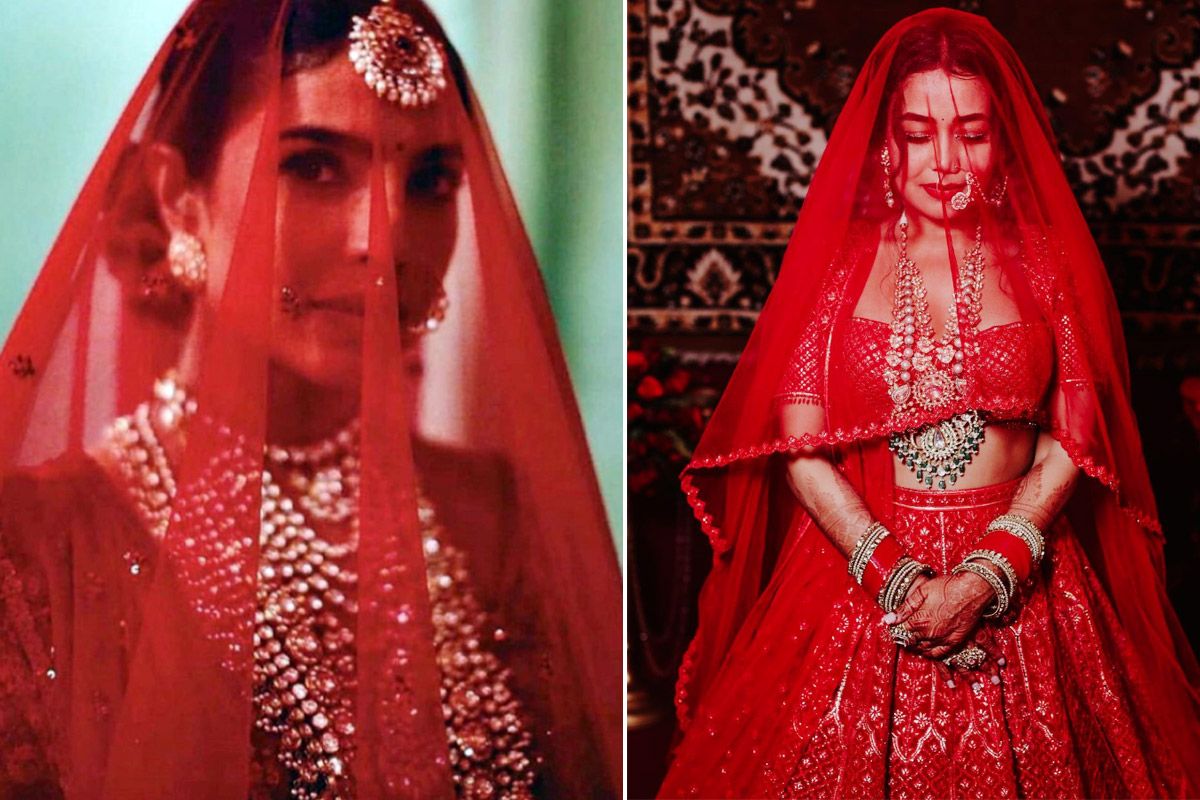 Brides In Surreal Replicas Of Priyanka Chopra's Red Lehenga + Where To Buy  Them! | Indian wedding fashion, Indian wedding outfits, Indian bridal  outfits