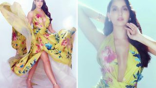 Nora Fatehi's Sexy Gown Costs Around Rs 3 Lakh And You Can't Get Your Eyes Off Her in That Marchesa Number
