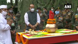 Rajnath Singh Performs 'Shastra Puja' in Darjeeling, Pays Tribute to Soldiers at China Border