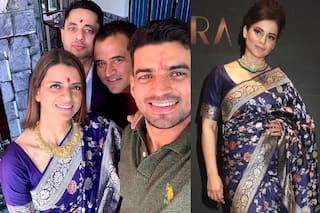 Sustainable Fashion: Rangoli Wears Kangana's Saree at Brother's Pre-Wedding Function