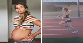 9-Month Pregnant Woman Runs 1.6 Kms in Just 5 Mins, Stuns The Internet With Her Fitness| Watch