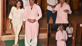 Sanjay Dutt Returns Home With Sister Priya Dutt From Hospital After Beating Lung Cancer | See Pics