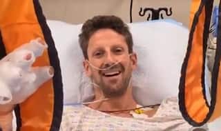 Watch: Romain Grosjean Sends Video Message From Hospital Bed After Horrific Crash