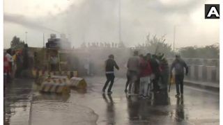 Delhi Chalo: Police Use Tear Gas Shells to Disperse Farmers At Shambhu Border | Watch