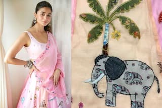 Alia Bhatt's Pink Lehenga on Diwali Took '4 Months, 35 Kids And 13 Karigars' to be Made - See Pics