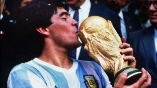 WATCH: Diego Maradona Scores Iconic 'Hand of God' Goal Against England at 1986 World Cup