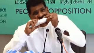 New Bear Grylls? Sri Lanka Minister Eats 'Raw Fish' to Prove It Doesn   t Transmit COVID-19 | Watch