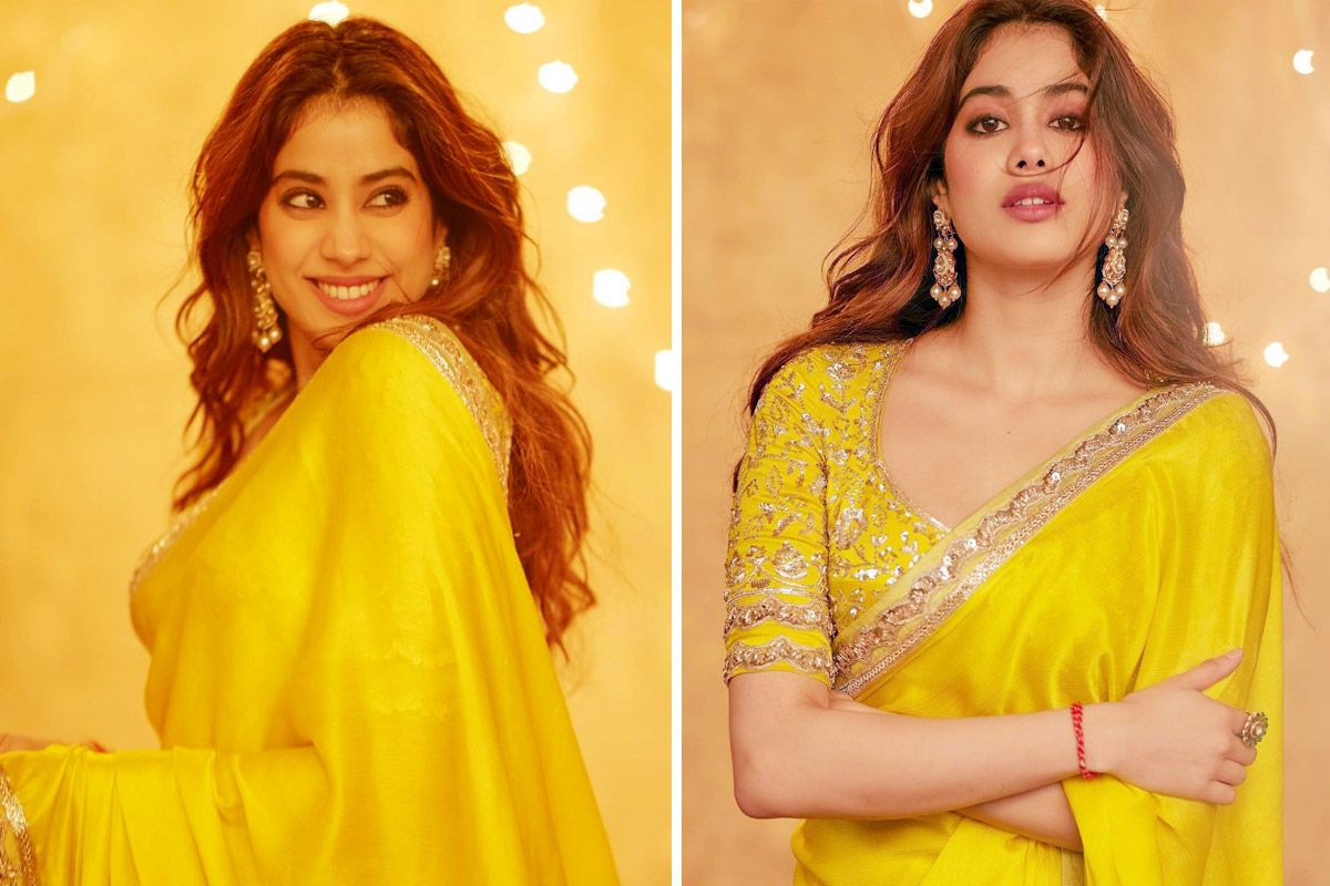 Janhvi Kapoor Dazzles In A Classic Yellow Saree By Manish Malhotra, See PICS