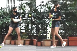 Malaika Arora Plays Cricket With Son Arhaan Khan Outside Her Building - Check Latest Pics