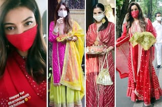 Karwa Chauth 2020: Celebrations with Mask On For Kajal Aggarwal, Shilpa Shetty, Sonali Bendre, and Maheep Kapoor