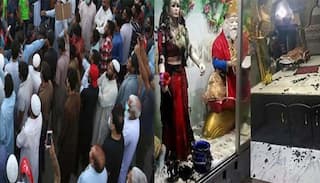 पाकिस्तान में उपद्रव: मंदिर में भगवान की मूर्तियां तोड़ीं, हिंदुओं पर किया हमला, पड़ोसी बने ढाल