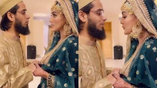 सना खान और मुफ्ती अनस सईद ने एक दूसरे की सलामती के लिए मांगी दुआ, VIDEO हुआ VIRAL