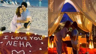 Neha Kakkar, Rohanpreet Singh Kiss Under The Moonlight During Their Dubai Honeymoon, Pictures Go Viral