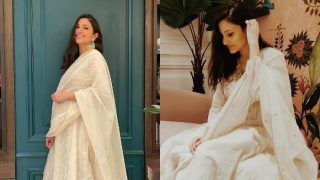 Anushka Sharma Wears Rs 27000 Ivory Salwar Suit For a Low-Key Diwali Celebration, Flaunts Her Pregnancy Glow in The Stunning Attire