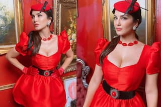 Sunny Leone Sets The Christmas Mood With Pics in Little Red Dress, Announces New Music Video