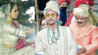 Aditya Narayan's Baraat Pics And Videos: Singer Dons White Sherwani, Bride Shweta Agarwal Looks Stunning