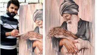 Art in Protest: Two Students From Patiala Do Live Paintings at Singhu Border to Support Farmers' Agitation