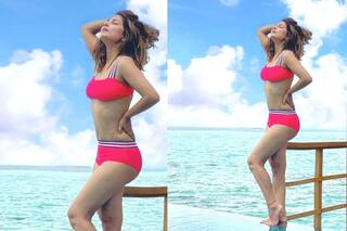 Hina Khan Slays in a Red Bikini in The Maldives, Poses Like a True Stunner