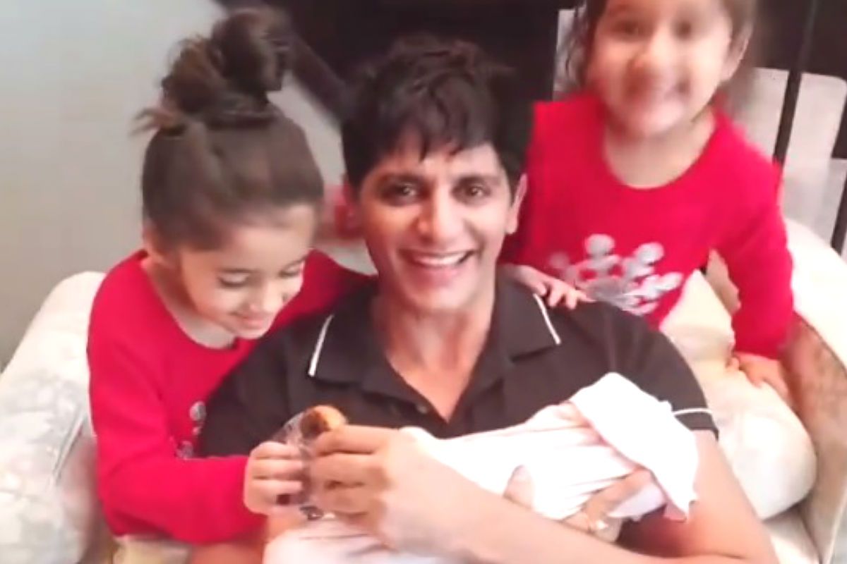Karanvir Bohra Receives Parlour Treatment From His Twins