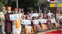 11 Differently Abled Couples Tie Knot at Mass Wedding in Udaipur, Take Pledge to Say No to Dowry