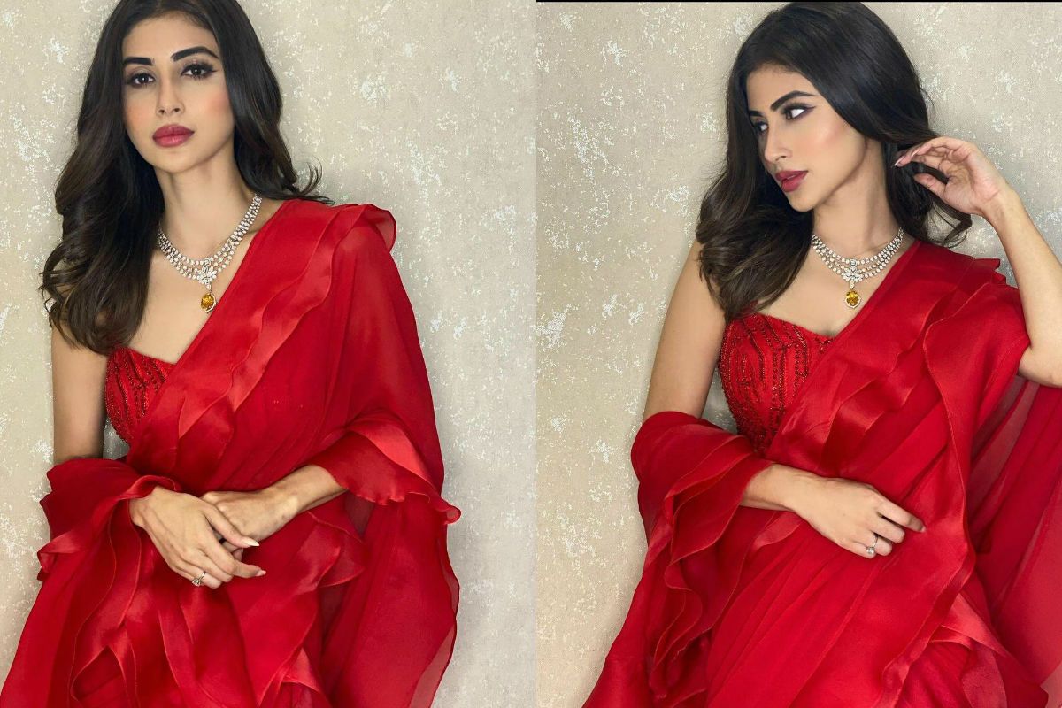 mouni roy red dress Mouni Roy Red dress perfection with effortlessly amazing style. ,  #mouniroy #trendingreel #fashion #fblifestyle #outfit #viralreel | Shubham