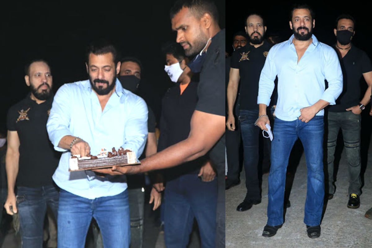 ApniISP.Com - Salman Khan cutting his Birthday cake with team last night |  Facebook