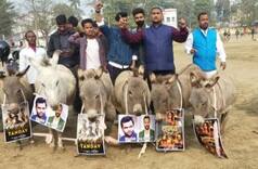 'Donkey March' Against Tandav in Patna, Placards Saying 'Hindu Virodhi' Hanged Around Their Necks