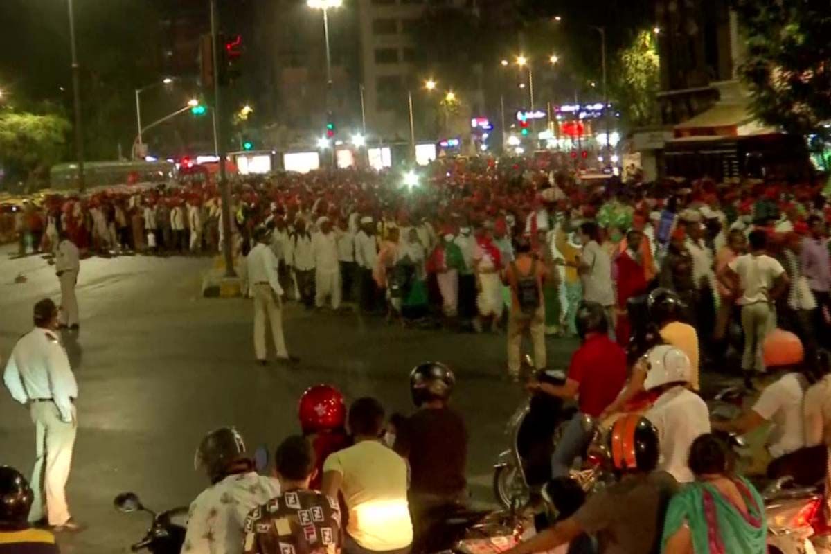Thousands of Maharashtra Farmers Reach Mumbai to Protest Agri Laws, to Hold Rally at Azad Maidan Tomorrow