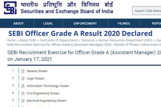 SEBI Officer Grade A Result 2020 Declared: SEBI ने जारी किया ऑफिसर ग्रेड A का रिजल्ट, ये रहा चेक करने का Direct Link