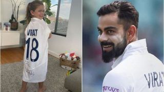 Indian cricket team captain Virat Kohli has once again won millions of hearts by his sweet little gesture this time for the opposition camp. Kohli, who went on a paternity leave after playing the limited-overs leg and the first Test against Australia, had had gifted David Warner's daughter Indi Rae one of his playing jerseys. Despite losing the recently-concluded Border-Gavaskar series, Australian opener Warner revealed that his daughter is happy because she received a jersey from her favourite player - Virat Kohli.  The 34-year-old Warner enjoys a huge fanbase in India courtesy his IPL stint with the franchise Sunrises Hyderabad. He is also one of the few cricketers who is really active on social media and used the lockdown period really well to interact with his followers. From uploading funny Tik Tok videos to making face swap videos, the Australian batsman has done almost everything. On Saturday, Warner shared a picture of his four-year old daughter Indi wearing Kohli's jersey. He captioned the picture: "I know we lost the series but we have one very happy girl here!! Thanks Virat Kohli for your playing jersey, Indi absolutely loves it. Besides daddy and Aaron Finch, she loves VK."  Earlier, Warner   s wife Candice had revealed that their middle child is a Kohli fan and likes to copy the style of Team India skipper over an Australian player whenever the Warners play backyard cricket at home.   Speaking to Triple M Sydney radio station, Candice had said, "We do play a little bit of backyard cricket. The funny thing is my girls, sometimes they wanna be dad, sometimes they wanna be Finchy (Aaron Finch) but my middle child, she wants to be Virat Kohli. And I am not even joking, her favourite player is Virat Kohli. She is the rebel."  In Kohli's absence, Ajinkya Rahane-led India bounced back after losing the first Test in Adelaide to beat Australia 2-1 in the four-match Test series. Courtesy the win, India retained the Border-Gavaskar Trophy. Warner missed the first two Tests due to a groin injury, while Kohli returned home after the first Test for the birth of his first child.