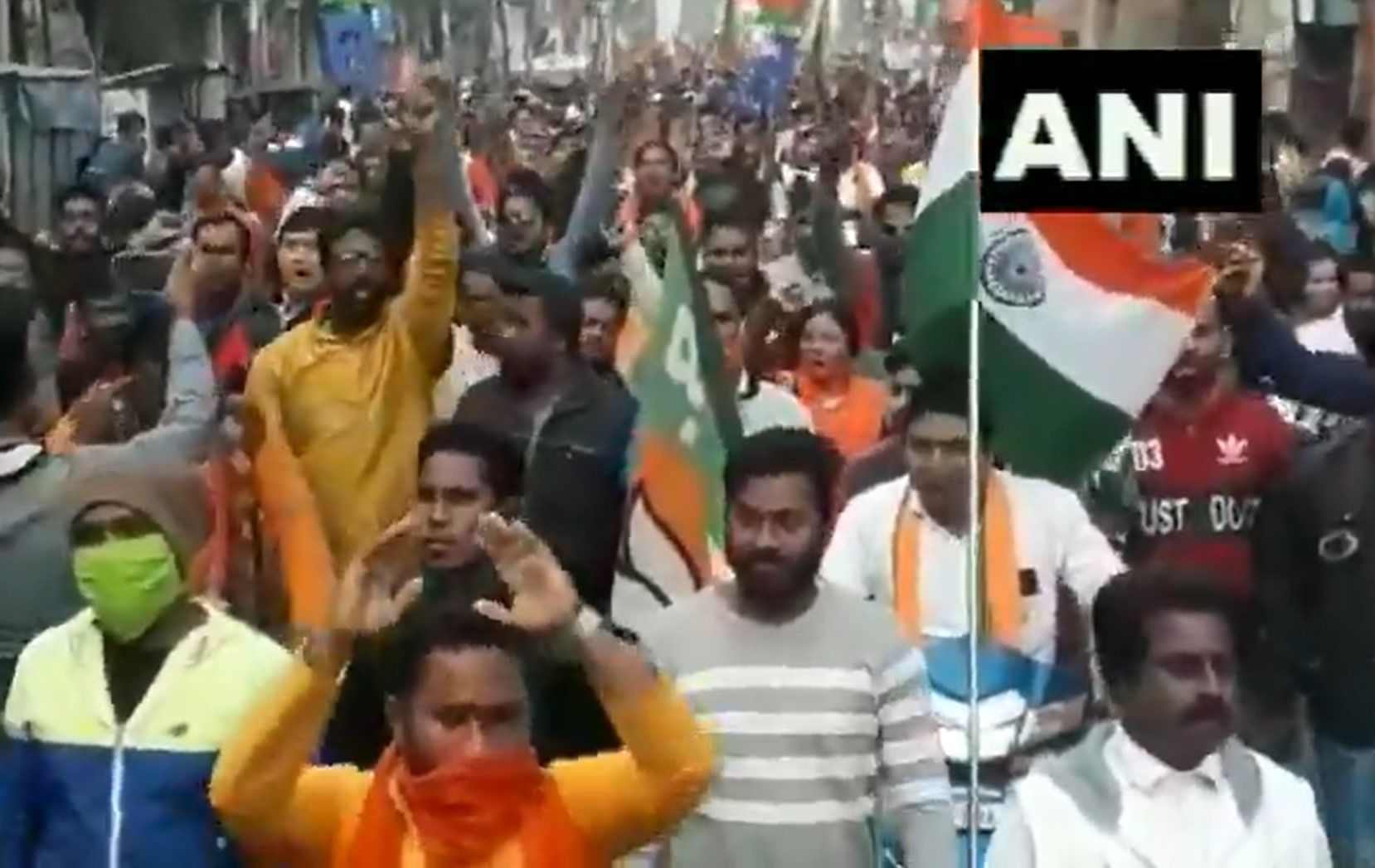 TMC's Mahua Moitra Dubs Union Minister Sadhvi Jyoti As Liar As Partys  Demonstration Outside Raj Bhavan Continues