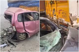 Multiple Car Collisions Due to Dense Fog on Eastern Peripheral Expressway in Baghpat