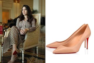 Nora Fatehi Looks Exquisite in a Printed Midi Dress Paired with Rs 54,000 Christian Louboutin Heels