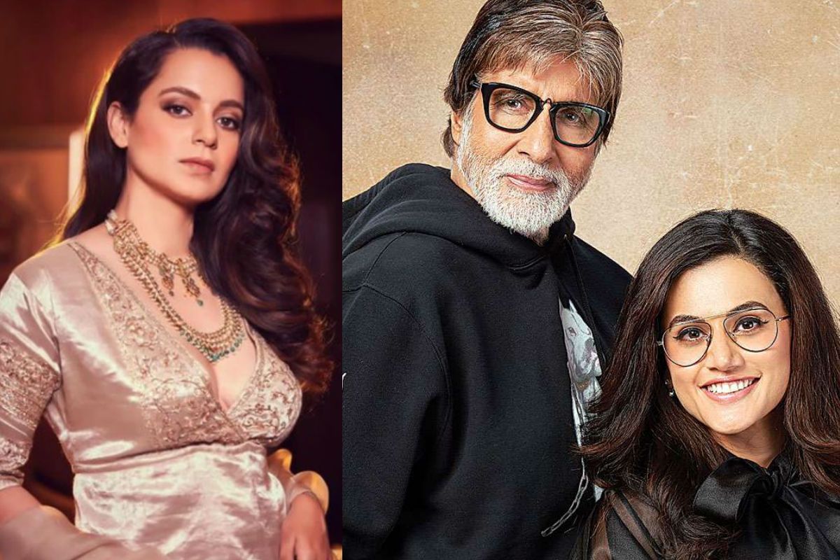 Kangana Ranaut Compares Herself to Amitabh Bachchan, Targets Taapsee