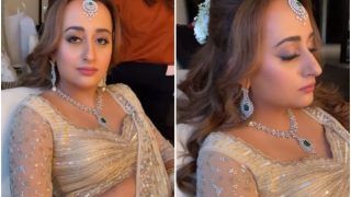 Natasha Dalal's Bridal Look Video: Stuns in Ivory Lehenga, White Chooda, And Lot of Grace