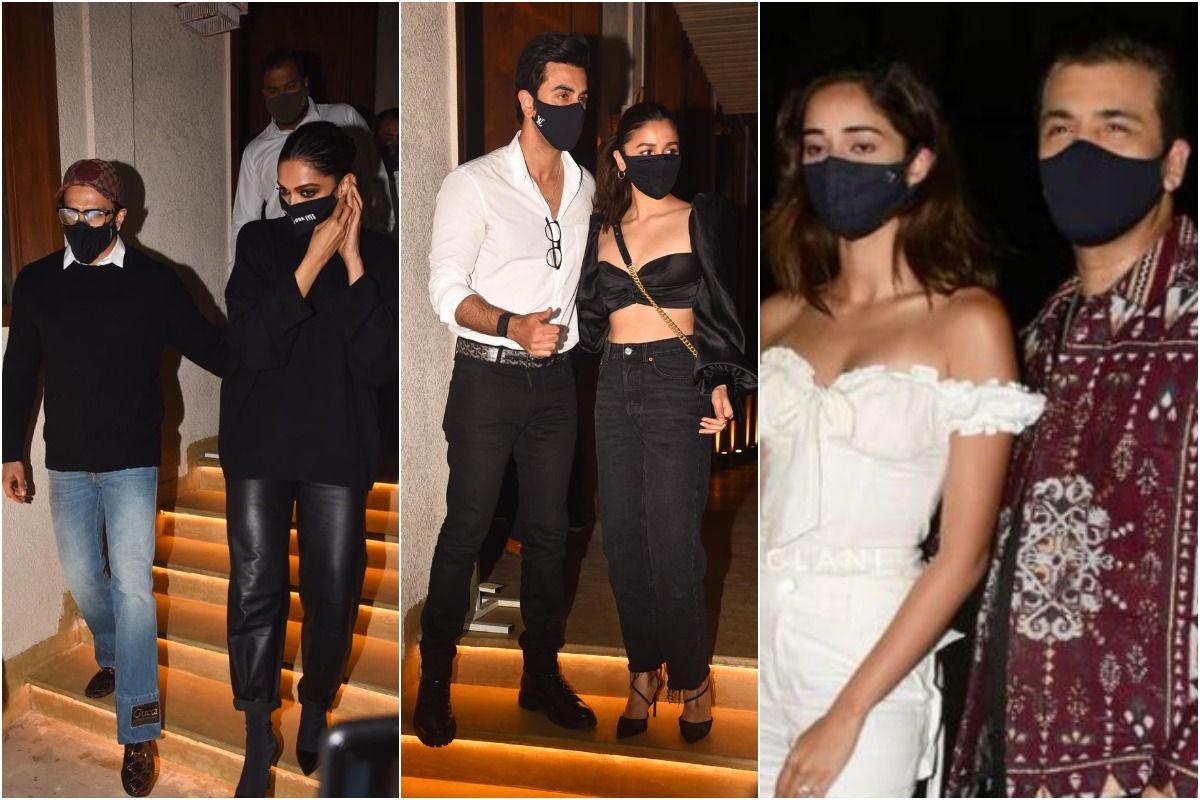 Deepika Padukone Birthday Party Photos Ananya Panday Ishaan Khatter Alia Bhatt Ranbir Kapoor Karan Johar Others Attend Actor S Bash deepika padukone birthday party photos