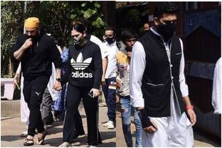 Film Producer Bunty Walia's Father Pirthi Paul Singh Passes Away, Abhishek Bachchan And Other Celebs Attend Funeral - PICS