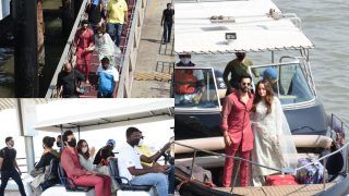 Newlyweds Varun Dhawan-Natasha Dalal Head Back To Mumbai Post Wedding in Alibaug | See Pics
