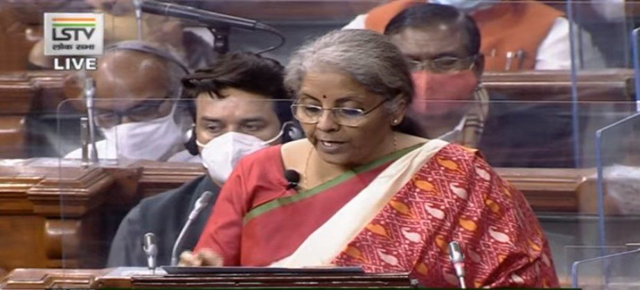 Budget 2021 Fm Sitharaman Reads Out Union Budget Speech In Lok Sabha From Tablet